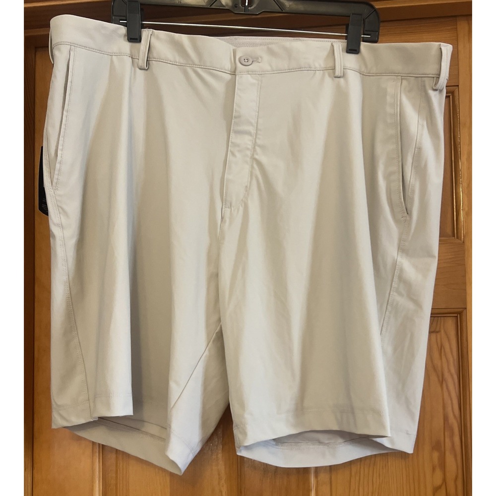 Greg Norman Performance Stretch Men's Shorts Beige Sz 42